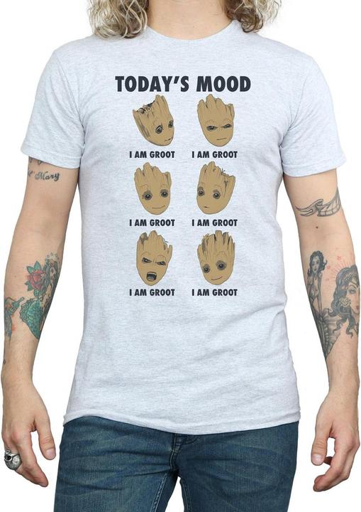 Actual product image Guardians of the Galaxy Mens Today's Mood Baby Groot T-Shirt (S)