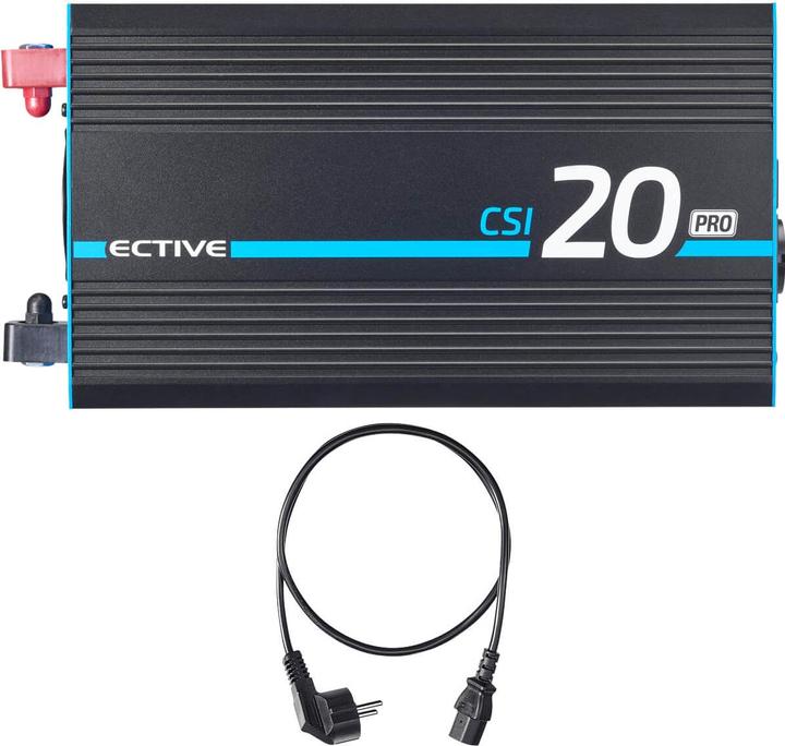 Produktbild Ective CSI 20 PRO 2000W/12V Sinus-Wechselrichter mit Netzvorrangschaltung und Ladegerät (CH-Stecker)