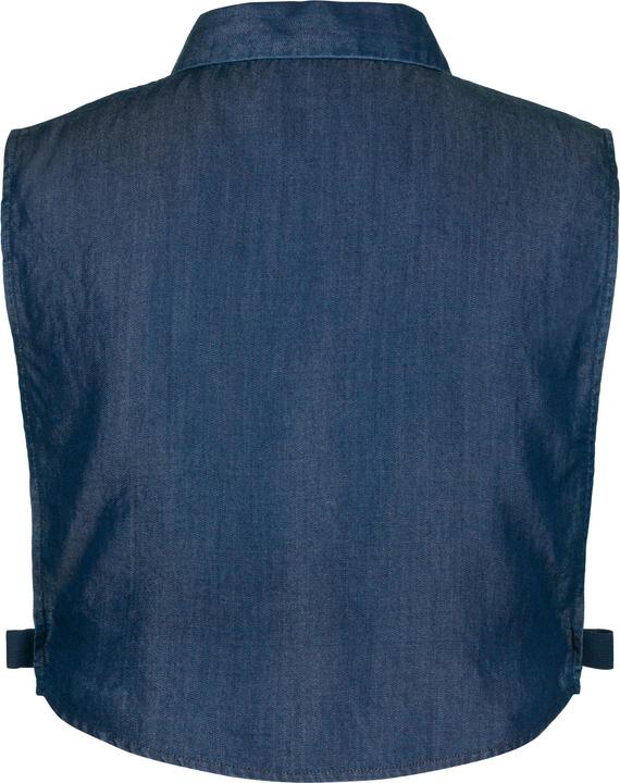 Immagine prodotto Ulla Popken Colletto da camicia con effetto jeans e abbottonatura (58, 60, 62)