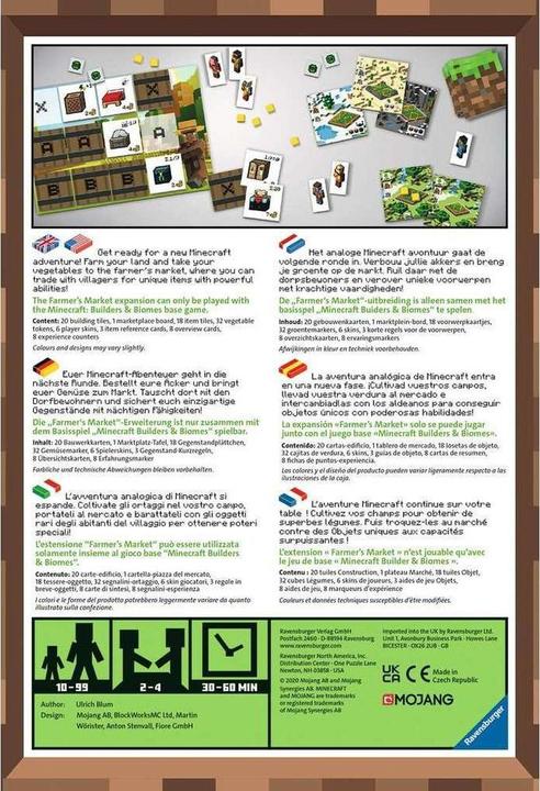 Productafbeelding Ravensburger Minecraft Bouwers & Biomes Uitbreiding boerenmarkt (Duits)