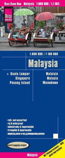 Produktbild Landkarte Malaysia (West 1:800.000 / Ost 1:1.100.000)