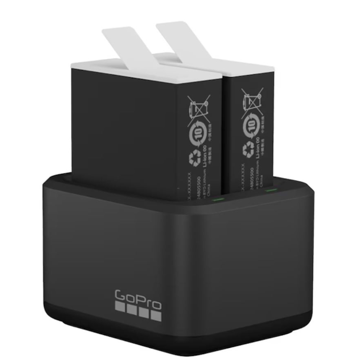 Image du produit GoPro Dual Battery Charger + Enduro Batteries (Hero 12 Noir, Hero 11 Noir, Hero 10 Noir, Hero 9 Noir)