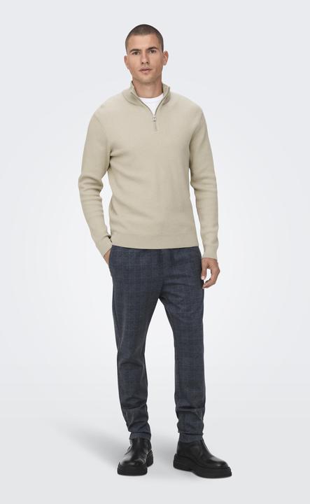 Produktbild Only & Sons Onsphil Reg 12 Struc Half Zip Knit Noos (XS)