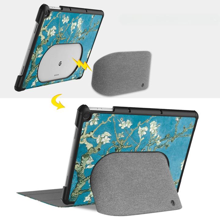 Actual product image Cover-Discount Google Pixel Tablet - Tri-fold Smart Case Blossoms (Google Pixel Tablet)