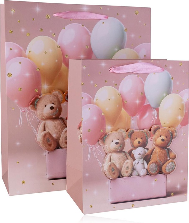 Actual product image Accentra Geschenktasche TEDDIES & BALLOONS S