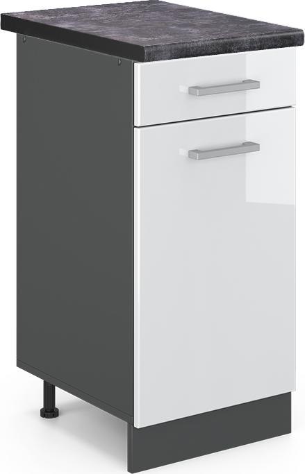 Anthrazit, Weiss, Weiss Hochglanz