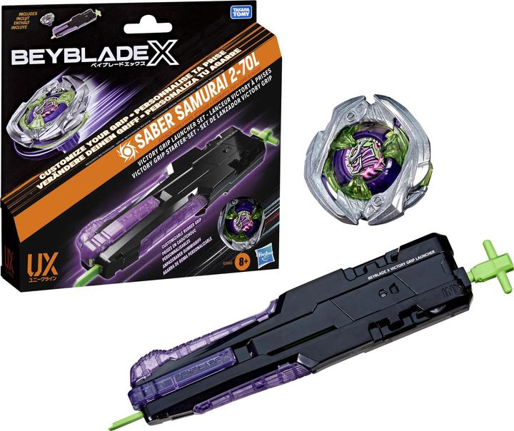 Produktbild Hasbro Beyblade X Victory Grip rechtsdrehendes Starter-Set (Deutsch, Italienisch, Niederländisch)