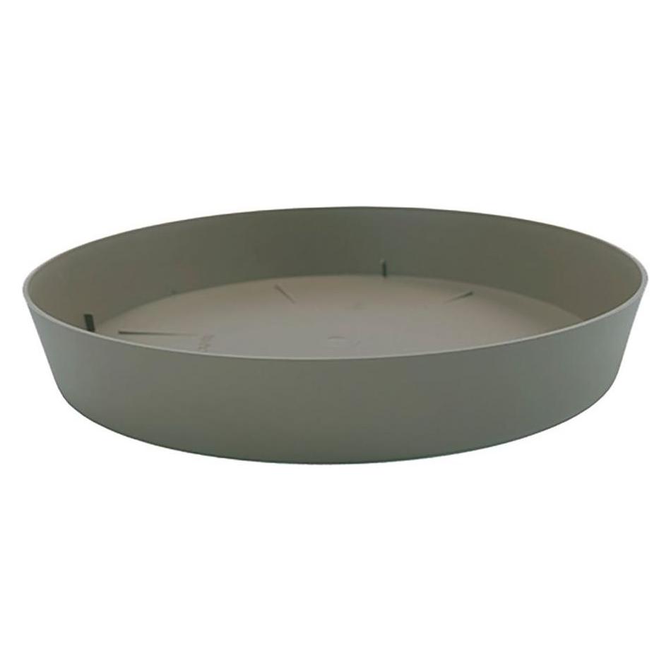 Plastiken Spuitplaat Voor Taupe Kleurpot ø17cm, Bord, Bruin