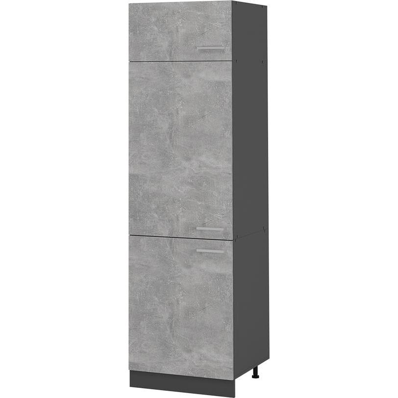 Vicco, Regal, Kühlumbauschrank R-Line, Beton/Anthrazit, 60 cm