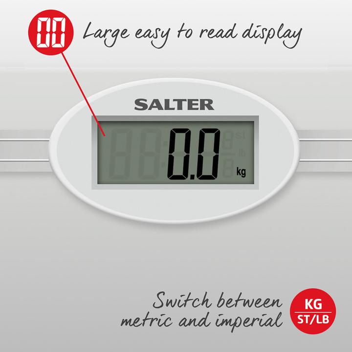 Produktbild Salter 9018S SV3RCFEU16 Glass Electronic Bathroom Scale (180 kg)