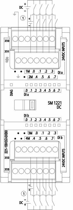 Immagine prodotto Siemens Ingresso digitale SM 1221, 16DI, 24V DC