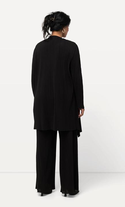 Produktbild Ulla Popken Plissee-Jacke, offene Form, V-Ausschnitt, Langarm (46, 48)