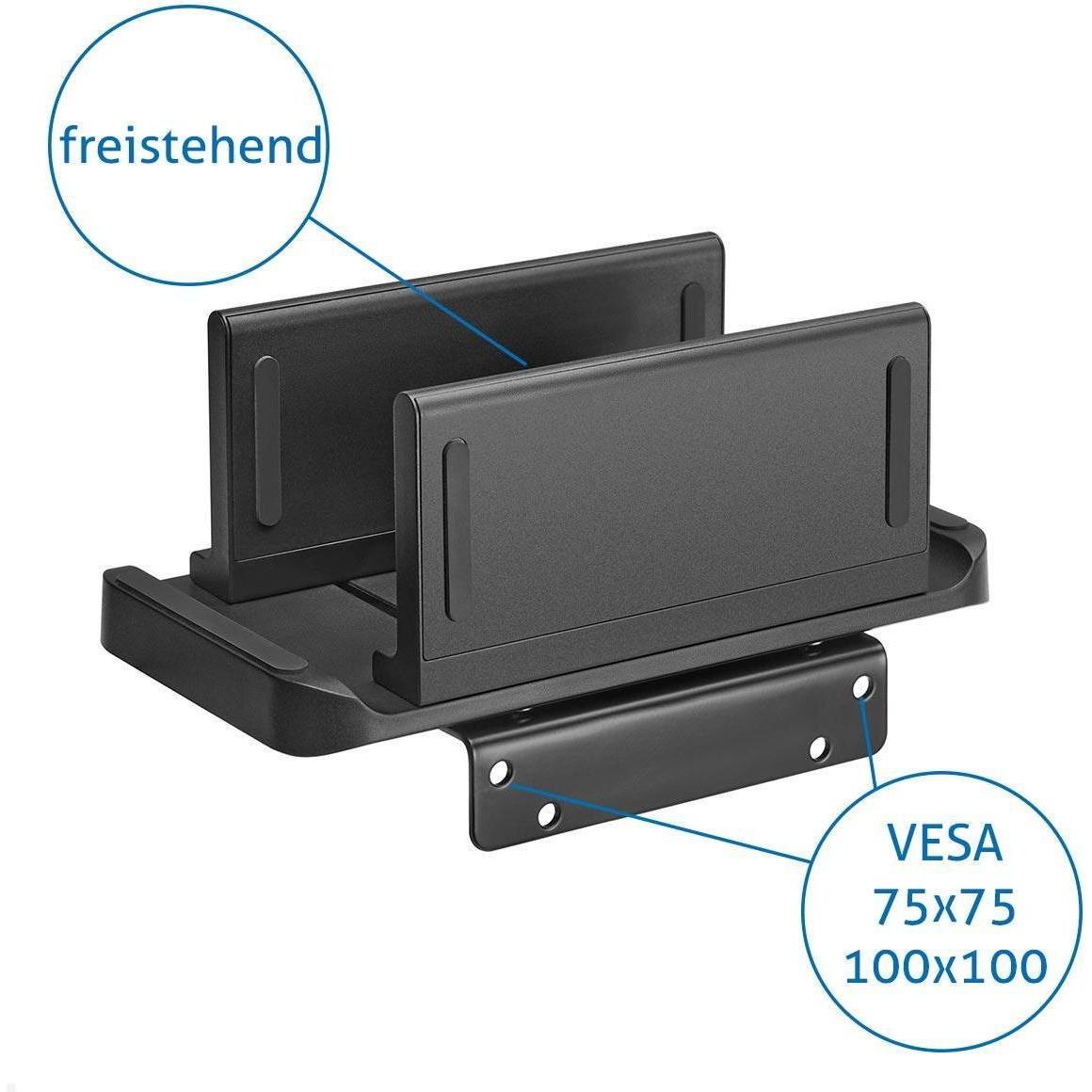TecLines TPH003B Supporto per Thin Client / Mini PC per VESA, nero, Supporto per monitor, Nero