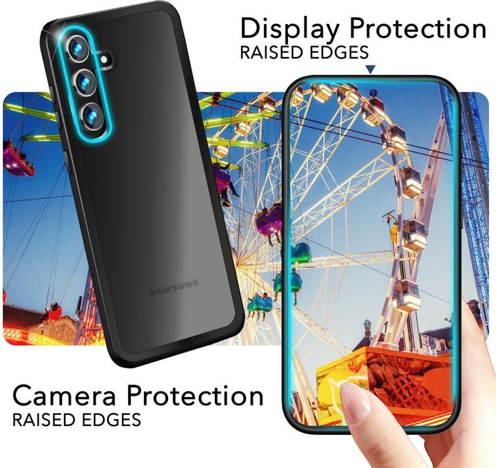 Immagine prodotto Nalia Copertura ibrida semitrasparente con cornice protettiva (Samsung Galaxy S24)