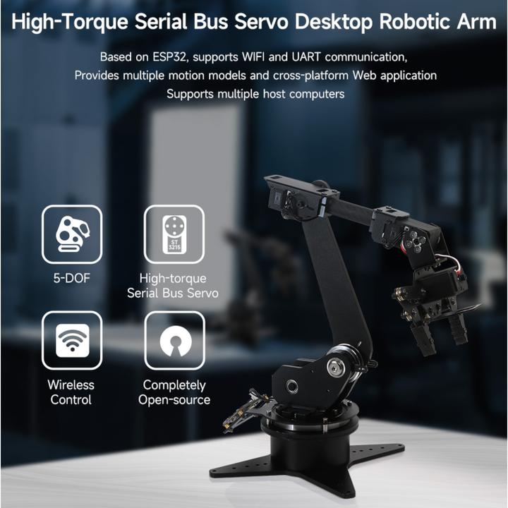 Immagine prodotto WaveShare ESP32 5-DOF braccio robotico open-source RoArm-M1