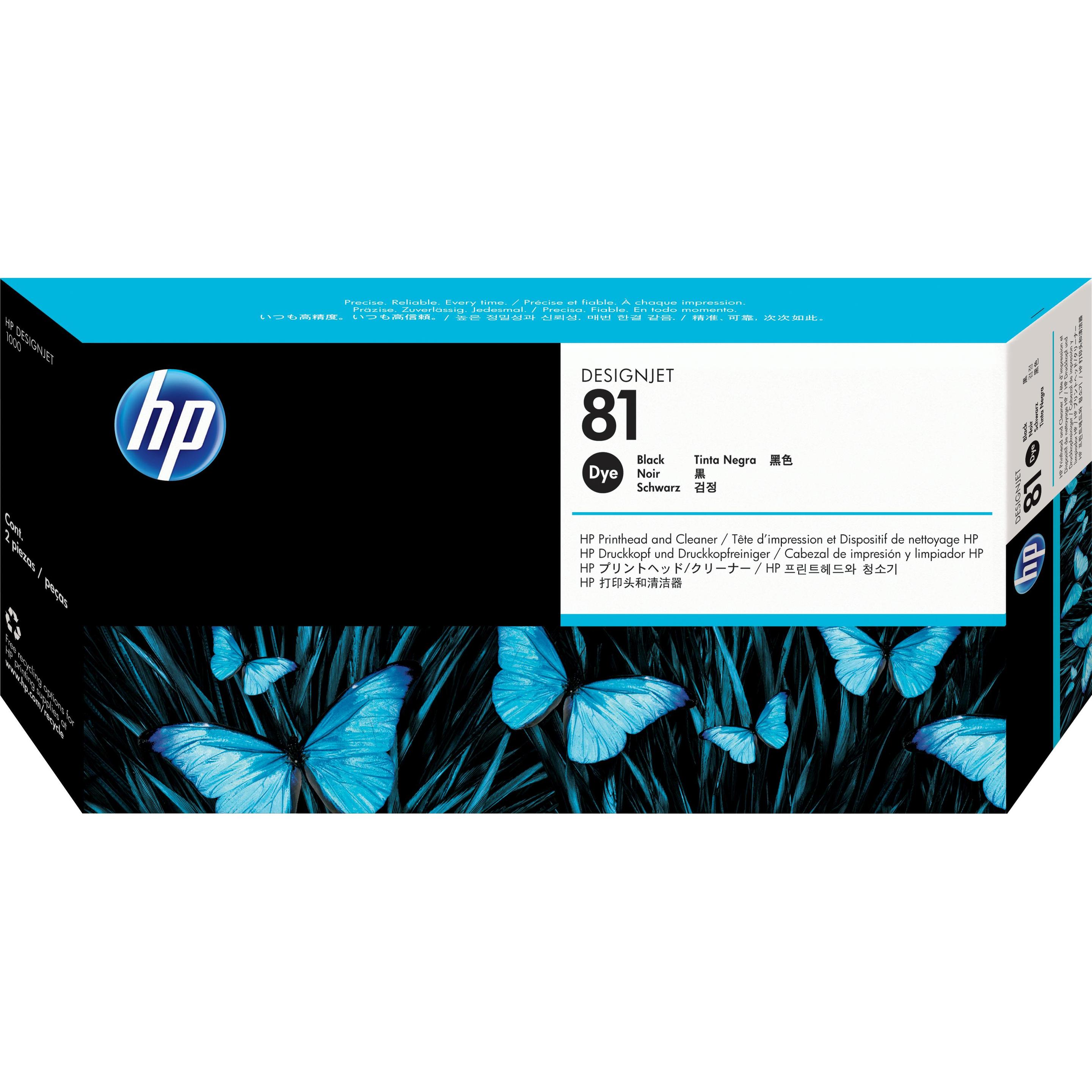 HP, Druckerpatrone, 81 und Reiniger (BK)