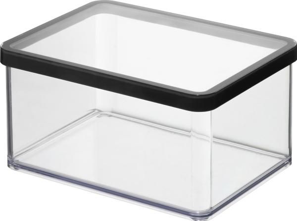 Produktbild Rotho LOFT Vorratsdosen KLAR schwarz (2.25 l)