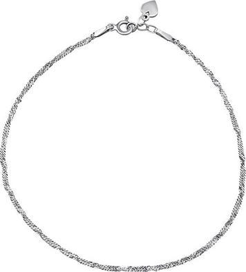 Immagine prodotto Silvego Catena a cordoncino intrecciata d'argento sulla gamba di Jess con cuore ZT290375A