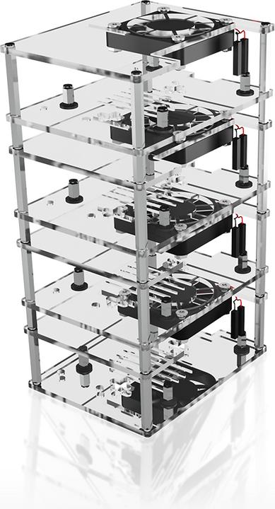 Actual product image Icy Box Stackable case for Raspberry Pi 2, 3 and 4 (Housing)