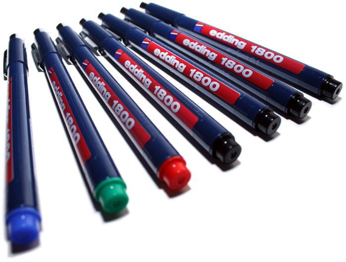 Actual product image Edding Professional tips 1800 (Black, 1 x)