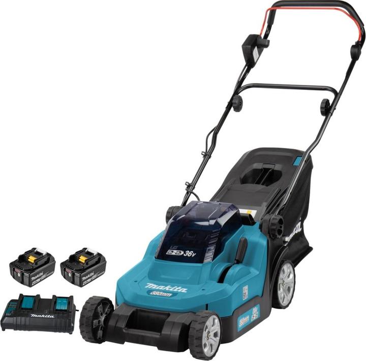 Actual product image Makita DLM382CM2 (Rechargeable battery operated)