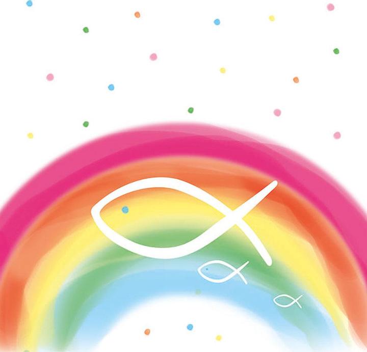 Productafbeelding Ambiente Regenboog (20 x, 33 x 33 cm)