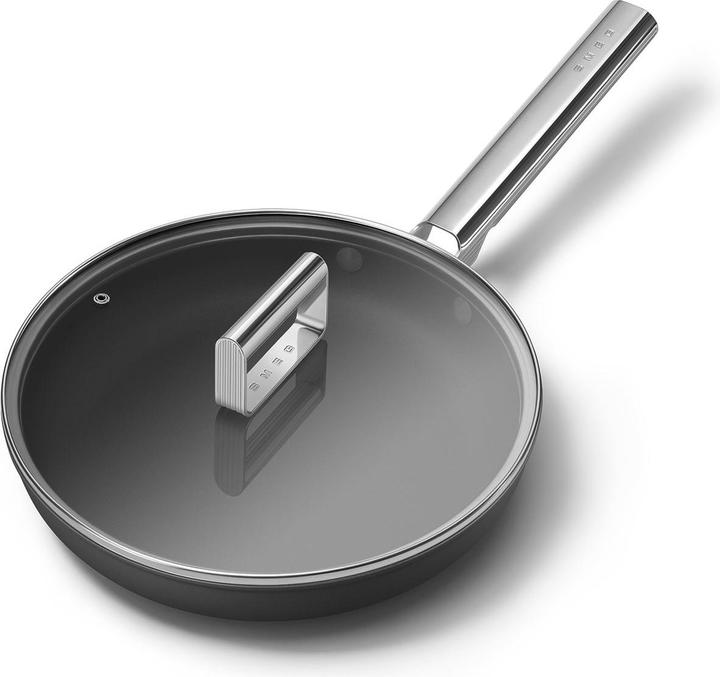 Actual product image Smeg CKFF2601BLM Frying pan Ø 26 cm, black (Frying pan, Aluminium, Stainless steel, 26 x 8.70 cm)