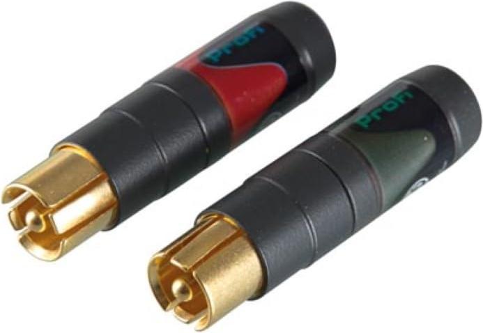 Produktbild Neutrik - CINCH (PAAR), VERGOLDET, SOLID PIN, FÜR 3 - 7.3mm KABEL (0.11 m, Cinch Kabel)