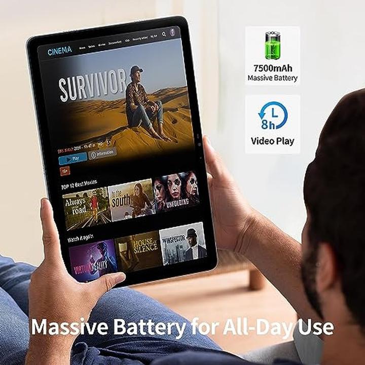 Productafbeelding Doogee T20S (Tablet 4G - 10,4", 128 GB, 8 GB RAM) Zwart (10.40", 128 GB, Zwart)