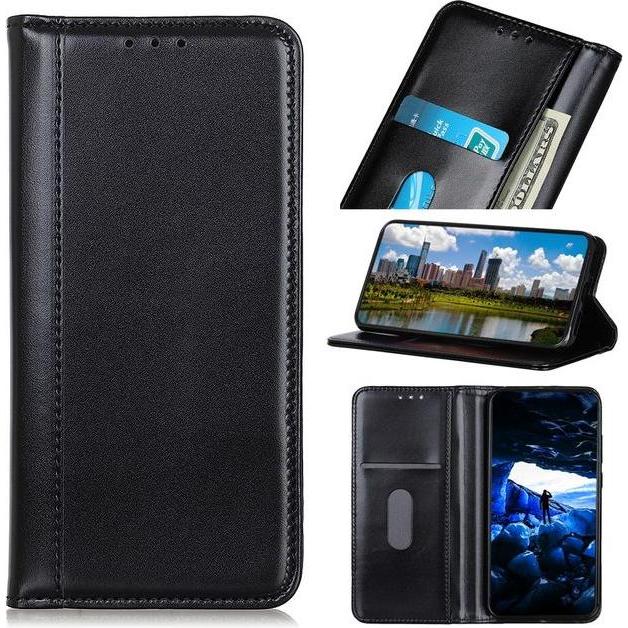 Thumbnail - MU Classic Classic V Leder Bookcover Series (OnePlus Nord), Smartphone Hülle, Schwarz