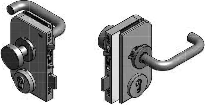 Dormakaba Panic glass door lock OFFICE Junior SVP 5000