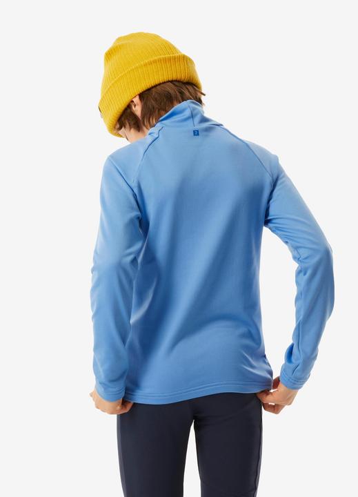 Actual product image Wedze Ski underwear functional shirt children high collar - BL 500 blue (116)