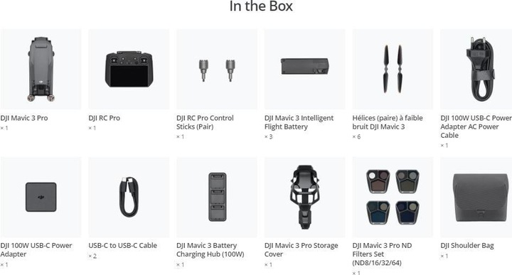 Image du produit DJI Mavic 3 Pro Fly More Combo incl. RC Pro (43 min, 958 g, 20 Mpx)