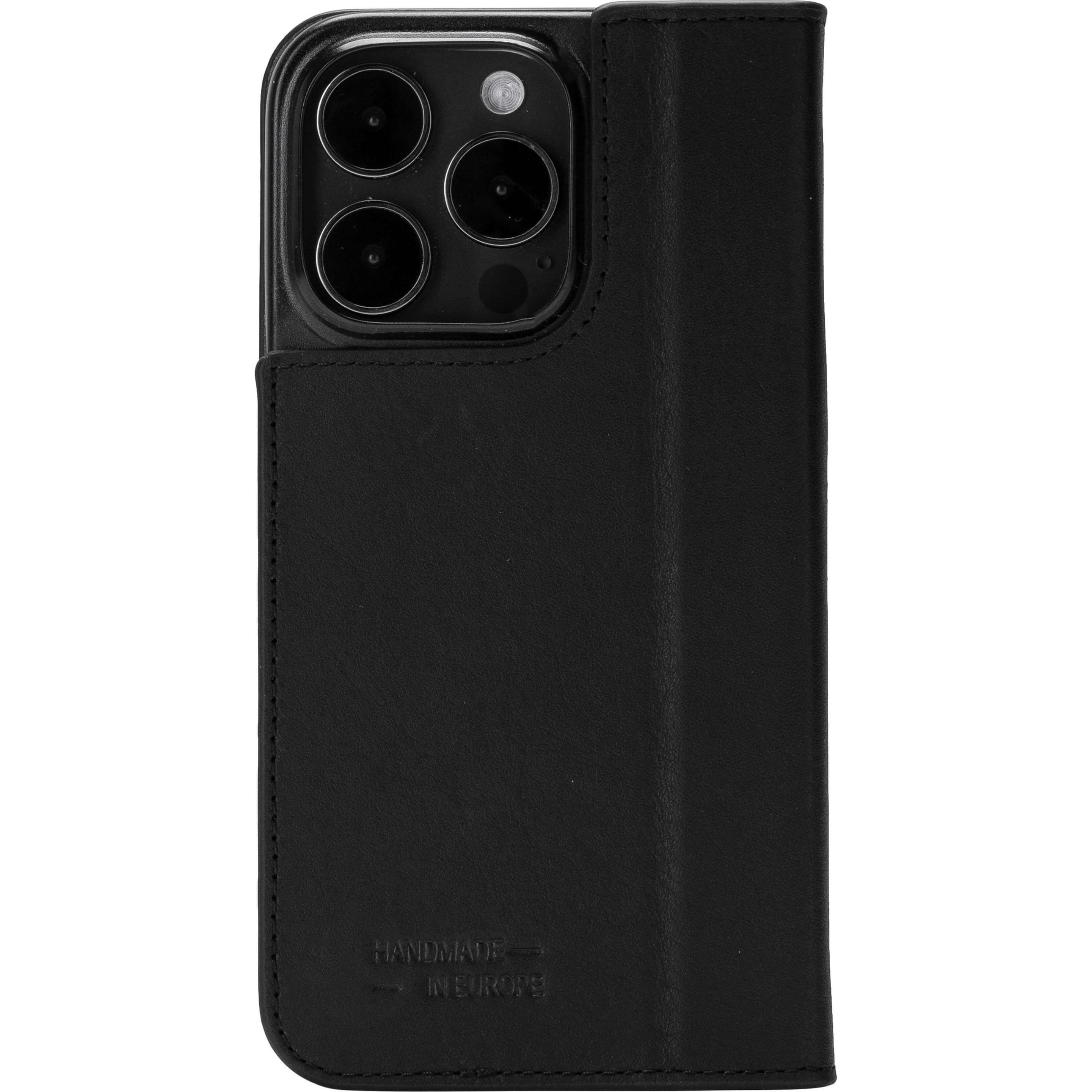 Thumbnail - JT Berlin iPhone 15 Pro Max - Tegel Flip Case schwarz (Apple iPhone 15 Pro Max), Smartphone Hülle, Schwarz