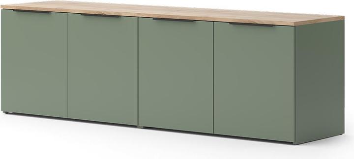 Vicco Wohnwand Wido, Grün/Sonoma, 2 Teile (80 x 50 x 40 cm)