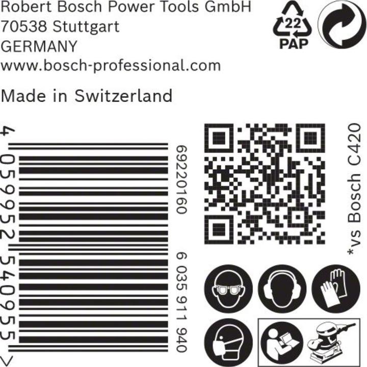 Produktbild Bosch Professional Zubehör EXPERT M480 Schleifnetz für Schwingschleifer, 93 x 186 mm, G 220, 50-tlg. (220)