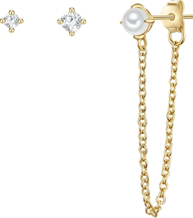 Produktbild Glanzstücke München Damen Sterling Silber Süsswasser-Zuchtperle gelbgold - 26629 (Sterling Silber)