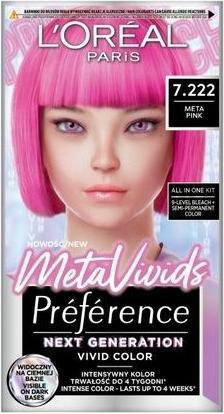 L'Oréal Paris L'Oreal Preference Metavivids Hair Dye 7.222 Meta Pink (7.222 Meta Pink)