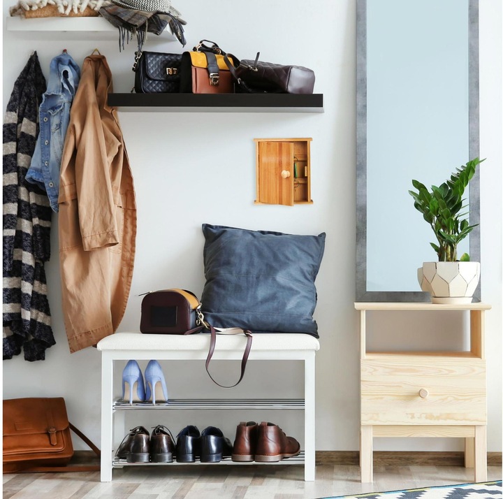 Actual product image Relaxdays Key Rack, 6 Hooks (18 x 6 x 20.5 cm)