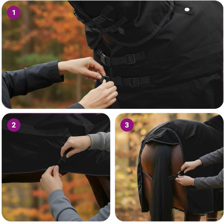 Produktbild vidaXL Pferdedecke (125 cm)