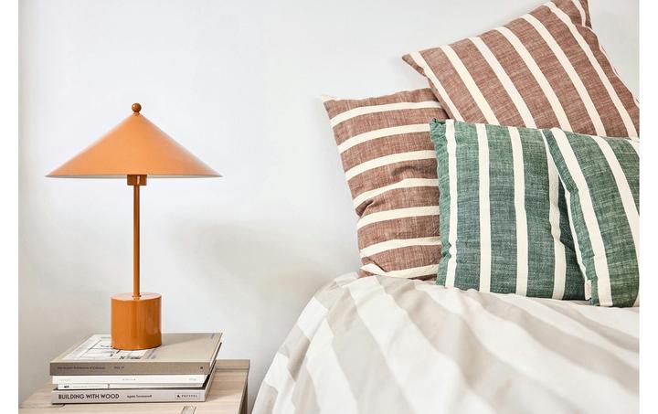 Produktbild OYOY Living Kissenbezug Kara 60 x 40 cm, Grün/Weiss (60 x 40 cm)