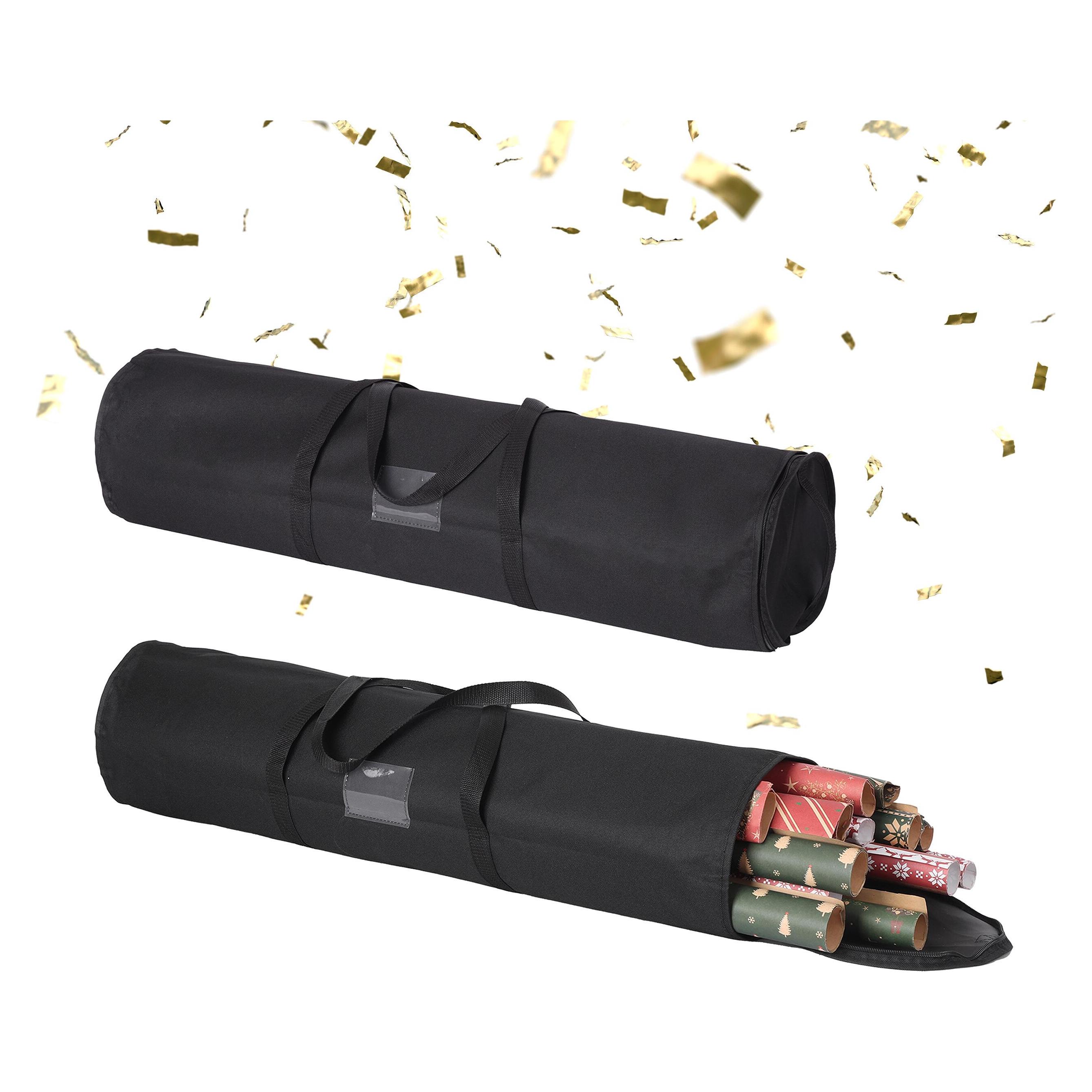 Relaxdays, Opbergdoos, 2x Geschenkpapier-Aufbewahrung (22 cm, 2x)