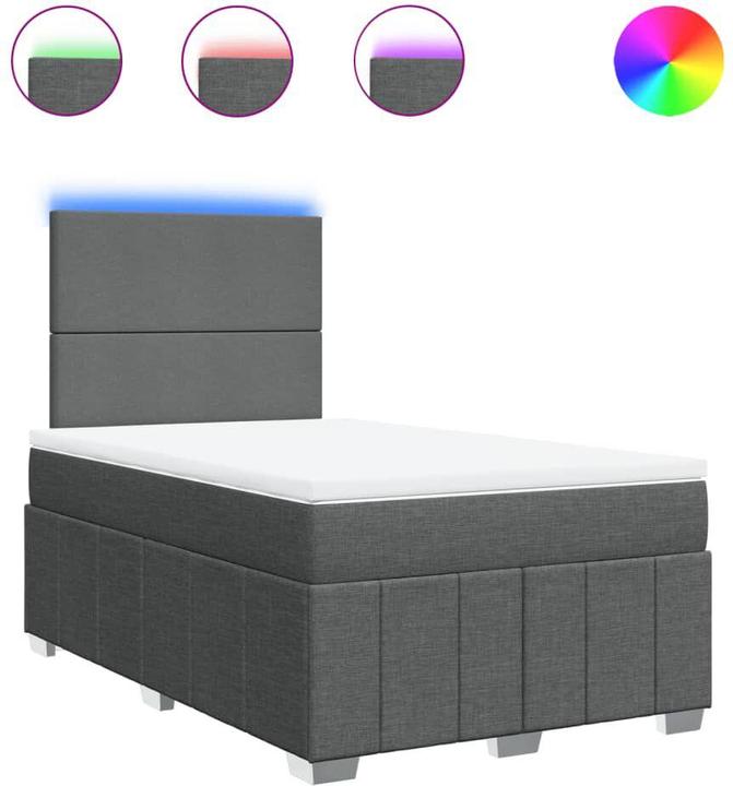 Produktbild vidaXL Bo x springbett mit Matratze 120 x 200 cm Stoff (120 x 200 cm)