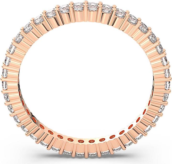 Produktbild Swarovski Vittore Ring Rundschliff Weiss Roségold (60)