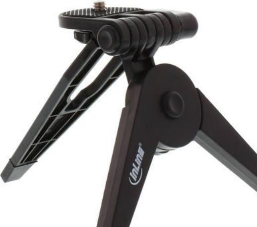 Produktbild InLine ® Mini-Stativ 85mm, faltbar, schwarz
