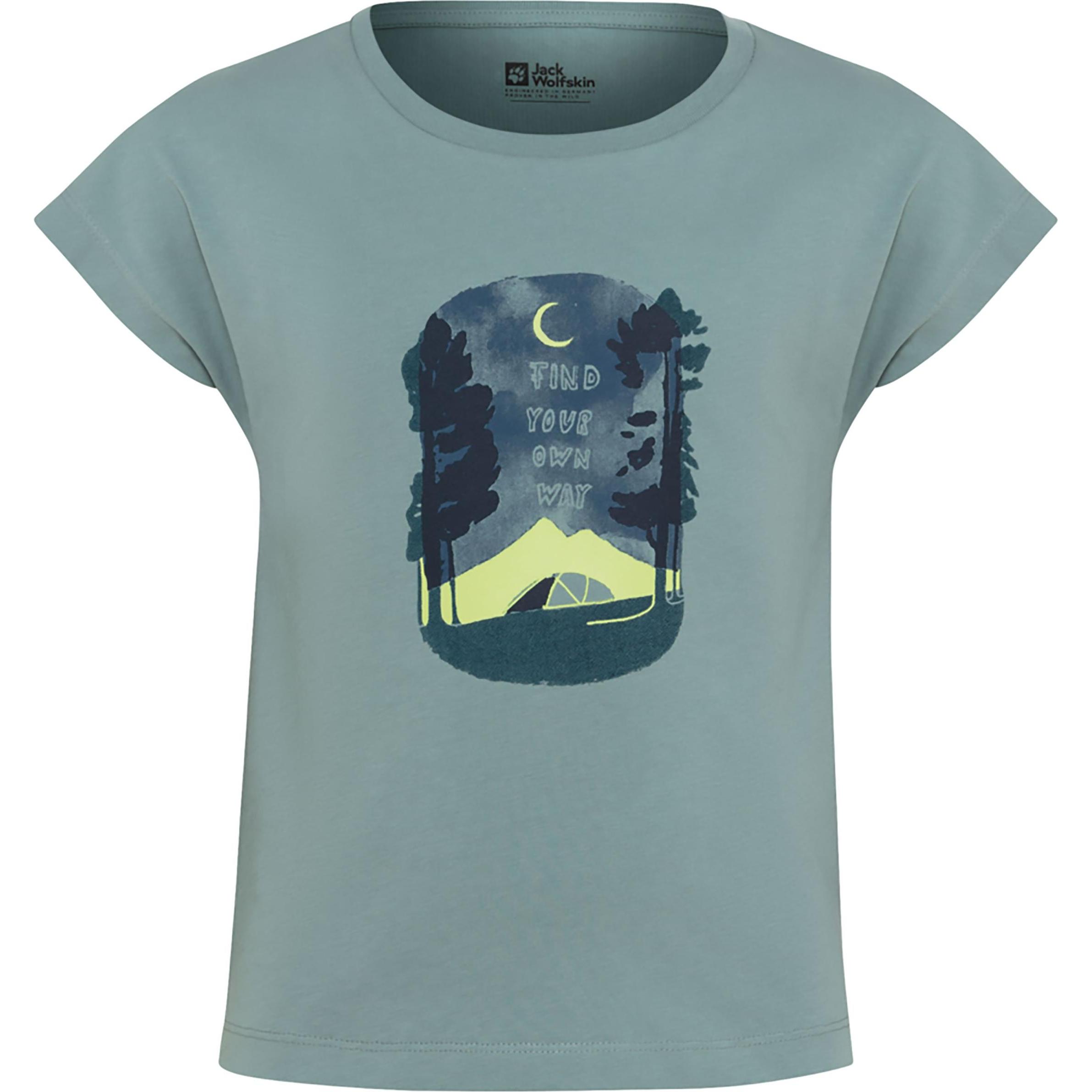 Jack Wolfskin, Jungen, Shirt, Graphic Girls T, Grün, (176)