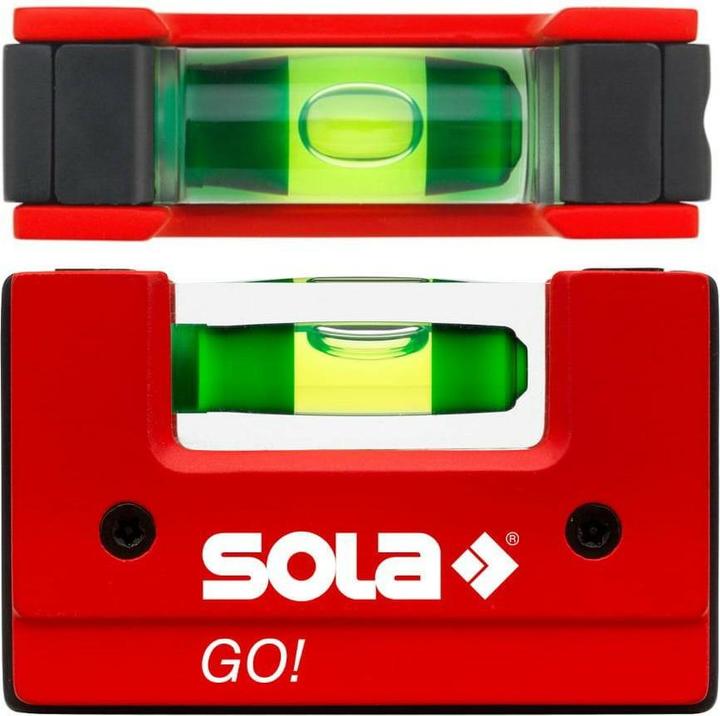 Produktbild MGA Sola GO! - Mini-Wasserwaage aus glasfaserverstärktem Kunststoff - Sola Wasserwaage klein für Elektri (2 cm)