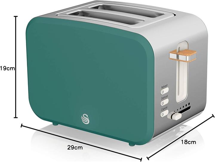 Image du produit Swan Broodrooster nordique - 900 Watt- groen