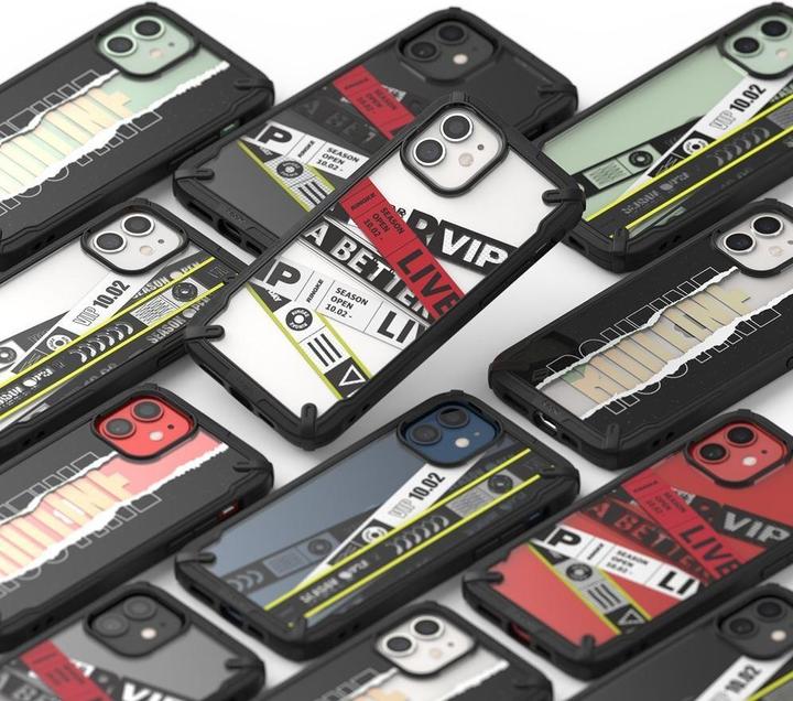 Actual product image Ringke Fusion X Design durable PC Case with TPU Bumper for iPhone 12 mini black (Routine) (XDAP0020) (Apple iPhone 12 mini)