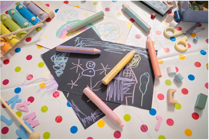 Actual product image STABILO woody 3 in 1 coloured pencil (Pastel green, 1 x)